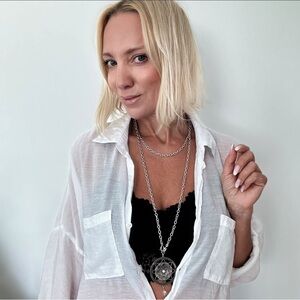 Retired design Versa “I Own My Peace” Mandala Adjustable Necklace by Katia